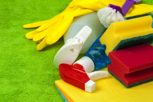 Professional carpet cleaning equipment in use on a home floor